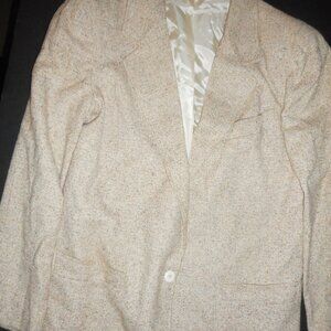 Tweed design vintage Blazer-beige shades size 10